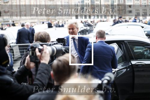 Amsterdam 15 januari 2019
Niieuwjaarsreceptie Koning Willem Alexander en koningin Maxima in paleis op de dam. Geert Wilders met zijn beveiliging