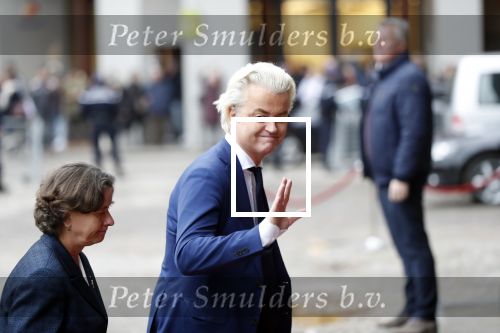 Amsterdam 15 januari 2019
Niieuwjaarsreceptie Koning Willem Alexander en koningin Maxima in paleis op de dam. Geert Wilders met zijn beveiliging