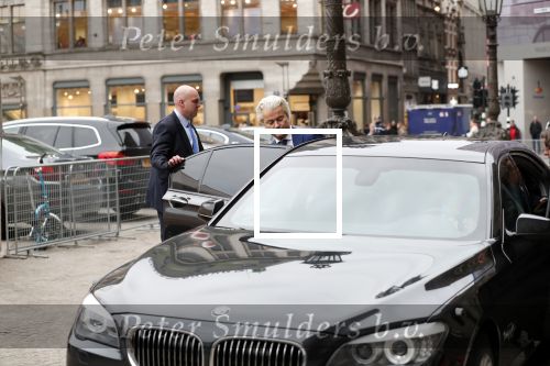 Amsterdam 15 januari 2019
Niieuwjaarsreceptie Koning Willem Alexander en koningin Maxima in paleis op de dam. Geert Wilders met zijn beveiliging