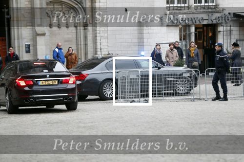 Amsterdam 15 januari 2019
Niieuwjaarsreceptie Koning Willem Alexander en koningin Maxima in paleis op de dam. Geert Wilders met zijn beveiliging