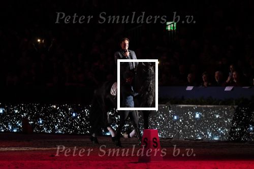 Amsterdam 25 januari 2019
Gerard Joling en Britt Dekker met paard op Jumping Amsterdam.