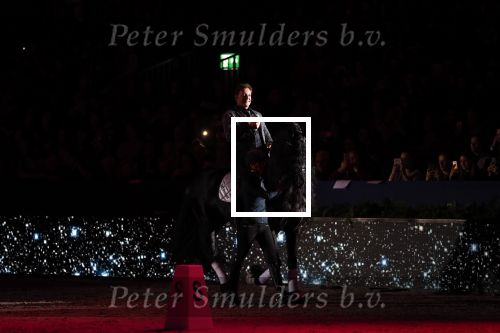 Amsterdam 25 januari 2019
Gerard Joling en Britt Dekker met paard op Jumping Amsterdam.