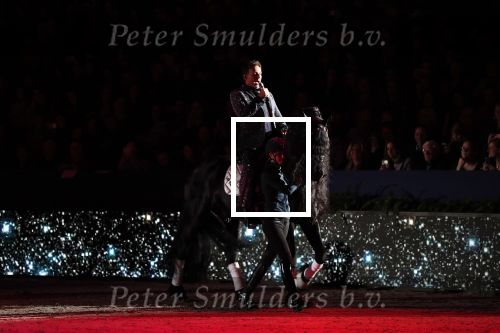 Amsterdam 25 januari 2019
Gerard Joling en Britt Dekker met paard op Jumping Amsterdam.