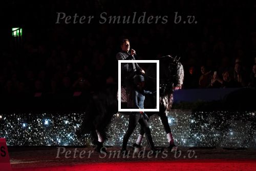 Amsterdam 25 januari 2019
Gerard Joling en Britt Dekker met paard op Jumping Amsterdam.