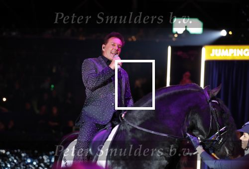 Amsterdam 25 januari 2019
Gerard Joling en Britt Dekker met paard op Jumping Amsterdam.