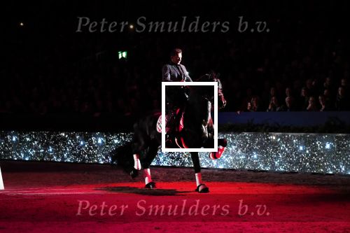 Amsterdam 25 januari 2019
Gerard Joling en Britt Dekker met paard op Jumping Amsterdam.