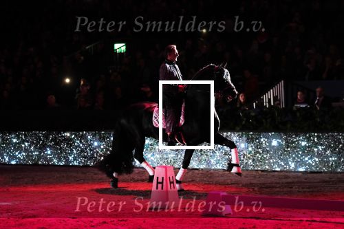 Amsterdam 25 januari 2019
Gerard Joling en Britt Dekker met paard op Jumping Amsterdam.