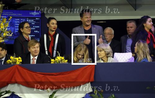 Amsterdam 27 januari 2019
Jumpin Amsterdam met de koninklijke gasten Koning Willem Alexander Prinses Amalia Prinses Irene Prinses Margarita haar man Tjalling ten Cate en hun dochters Julia en Paola. Gerard Joling