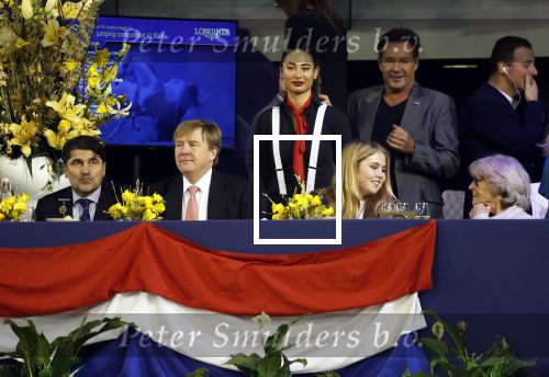 Amsterdam 27 januari 2019
Jumpin Amsterdam met de koninklijke gasten Koning Willem Alexander Prinses Amalia Prinses Irene Prinses Margarita haar man Tjalling ten Cate en hun dochters Julia en Paola. Gerard Joling