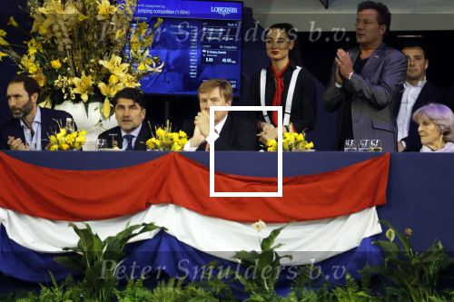 Amsterdam 27 januari 2019
Jumpin Amsterdam met de koninklijke gasten Koning Willem Alexander Prinses Amalia Prinses Irene Prinses Margarita haar man Tjalling ten Cate en hun dochters Julia en Paola. Gerard Joling
