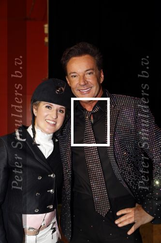 Amsterdam 25 januari 2019
Gerard Joling en Britt Dekker met paard op Jumping Amsterdam.