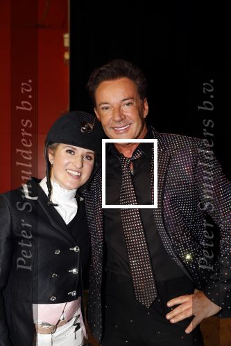 Amsterdam 25 januari 2019
Gerard Joling en Britt Dekker met paard op Jumping Amsterdam.
