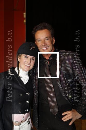 Amsterdam 25 januari 2019
Gerard Joling en Britt Dekker met paard op Jumping Amsterdam.