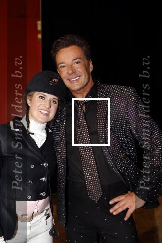 Amsterdam 25 januari 2019
Gerard Joling en Britt Dekker met paard op Jumping Amsterdam.