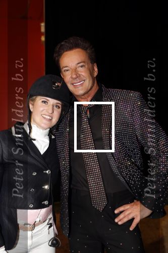 Amsterdam 25 januari 2019
Gerard Joling en Britt Dekker met paard op Jumping Amsterdam.