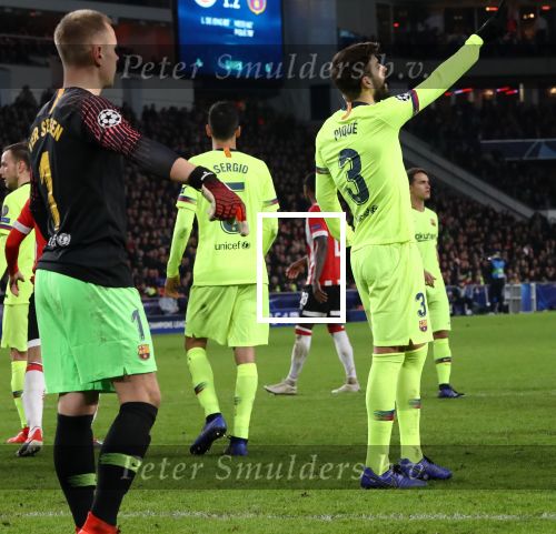 Eindhoven, 28 November 2018
Champions Leaguewedstrijd PSV-FC Barcelona, eindstand 1-2
Gerard Pique