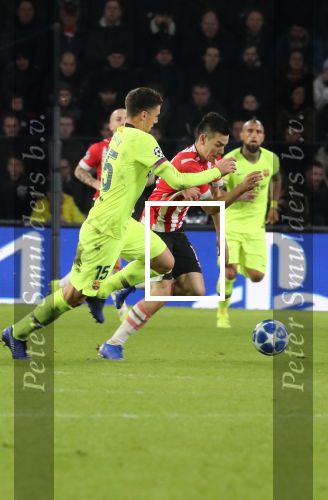 Eindhoven, 28 November 2018
Champions Leaguewedstrijd PSV-FC Barcelona, eindstand 1-2
Hirving Lozano