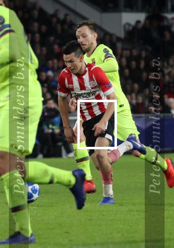 Eindhoven, 28 November 2018
Champions Leaguewedstrijd PSV-FC Barcelona, eindstand 1-2
Hirving Lozano