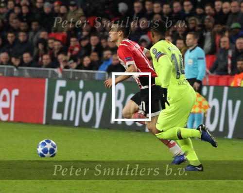 Eindhoven, 28 November 2018
Champions Leaguewedstrijd PSV-FC Barcelona, eindstand 1-2
Hirving Lozano