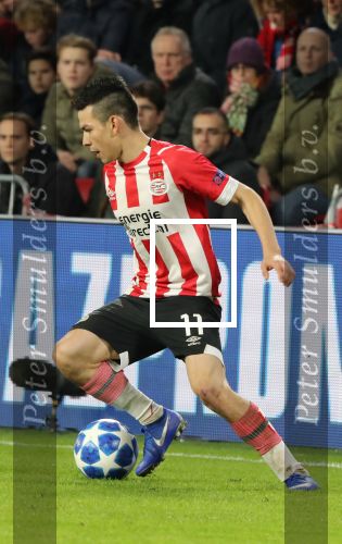 Eindhoven, 28 November 2018
Champions Leaguewedstrijd PSV-FC Barcelona, eindstand 1-2
Hirving Lozano