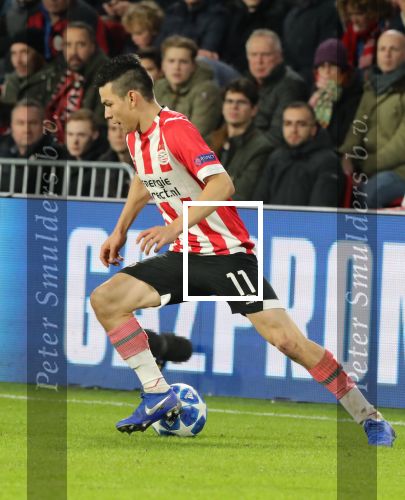 Eindhoven, 28 November 2018
Champions Leaguewedstrijd PSV-FC Barcelona, eindstand 1-2
Hirving Lozano