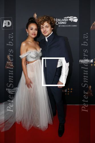 Amsterdam 23 januari 2019
Rode loper musical awards in de RAI. Holly Brood met Soy Kroon