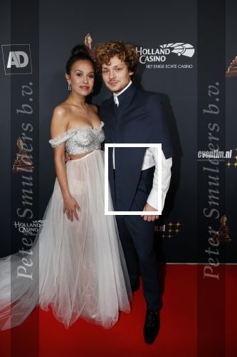 Amsterdam 23 januari 2019
Rode loper musical awards in de RAI. Holly Brood met Soy Kroon