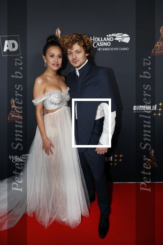 Amsterdam 23 januari 2019
Rode loper musical awards in de RAI. Holly Brood met Soy Kroon