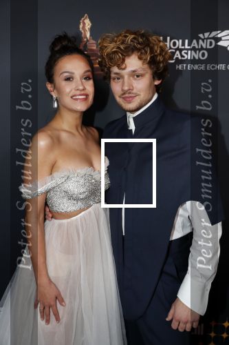 Amsterdam 23 januari 2019
Rode loper musical awards in de RAI. Holly Brood met Soy Kroon