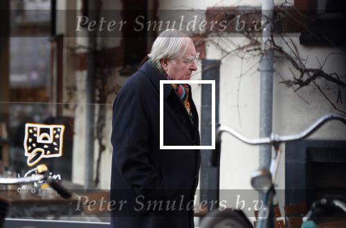 Amsterdam 19 januari 2019
Huub Oosterhuis doet boodschappen op de cornelis schuytstraat.