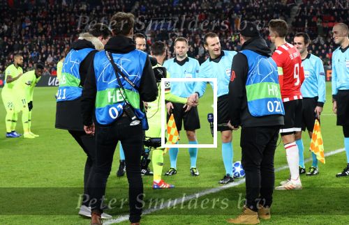 Eindhoven, 28 November 2018
Champions Leaguewedstrijd PSV-FC Barcelona, eindstand 1-2
Ivo Borkus en Luuk de Jong