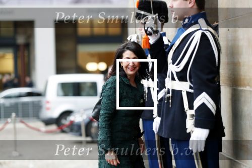 Amsterdam 15 januari 2019
Niieuwjaarsreceptie Koning Willem Alexander en koningin Maxima in paleis op de dam. Khadija Arib