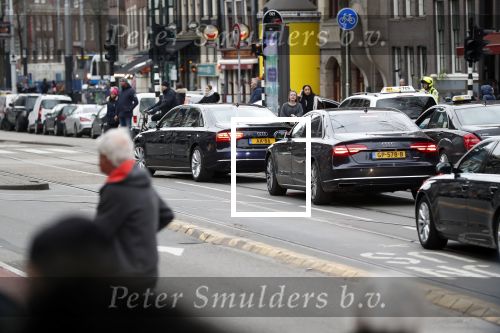 Amsterdam 15 januari 2019
Niieuwjaarsreceptie Koning Willem Alexander en koningin Maxima in paleis op de dam. Audi van Alexander
