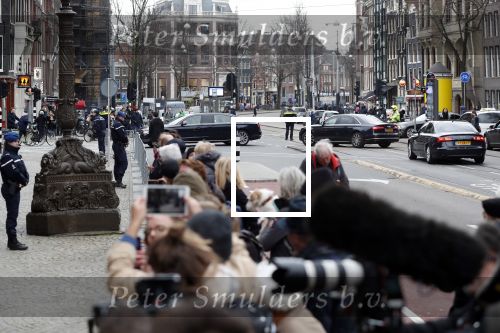 Amsterdam 15 januari 2019
Niieuwjaarsreceptie Koning Willem Alexander en koningin Maxima in paleis op de dam. Audi van Alexander