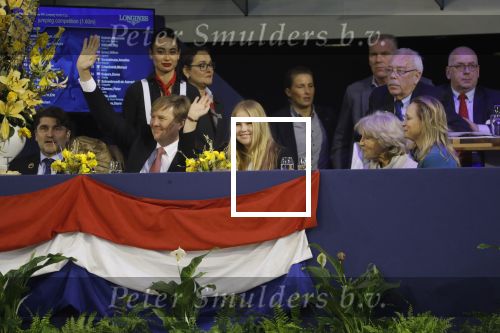 Amsterdam 27 januari 2019
Jumpin Amsterdam met de koninklijke gasten Koning Willem Alexander Prinses Amalia Prinses Irene Prinses Margarita haar man Tjalling ten Cate en hun dochters Julia en Paola.