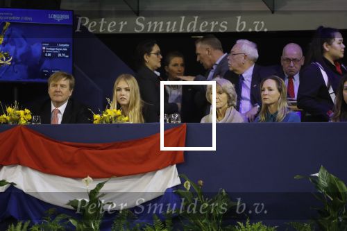 Amsterdam 27 januari 2019
Jumpin Amsterdam met de koninklijke gasten Koning Willem Alexander Prinses Amalia Prinses Irene Prinses Margarita haar man Tjalling ten Cate en hun dochters Julia en Paola.