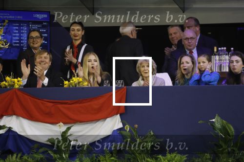 Amsterdam 27 januari 2019
Jumpin Amsterdam met de koninklijke gasten Koning Willem Alexander Prinses Amalia Prinses Irene Prinses Margarita haar man Tjalling ten Cate en hun dochters Julia en Paola.
