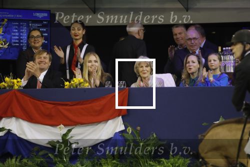 Amsterdam 27 januari 2019
Jumpin Amsterdam met de koninklijke gasten Koning Willem Alexander Prinses Amalia Prinses Irene Prinses Margarita haar man Tjalling ten Cate en hun dochters Julia en Paola.