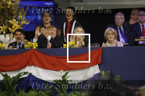 Amsterdam 27 januari 2019
Jumpin Amsterdam met de koninklijke gasten Koning Willem Alexander Prinses Amalia Prinses Irene Prinses Margarita haar man Tjalling ten Cate en hun dochters Julia en Paola.