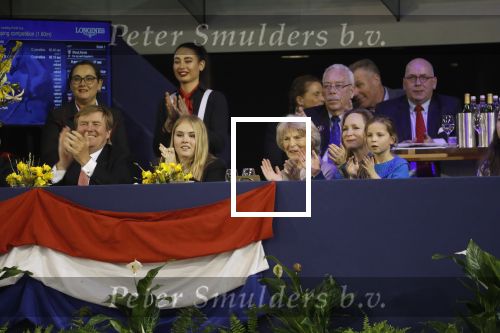 Amsterdam 27 januari 2019
Jumpin Amsterdam met de koninklijke gasten Koning Willem Alexander Prinses Amalia Prinses Irene Prinses Margarita haar man Tjalling ten Cate en hun dochters Julia en Paola.