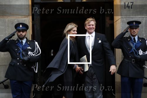 Amsterdam 16 januari 2019
Koning Willem Alexander en Koningin Maxima arriveren bij het koninklijk paleis voor de 2e dag van de nieuwjaarsreceptie