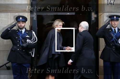 Amsterdam 16 januari 2019
Koning Willem Alexander en Koningin Maxima arriveren bij het koninklijk paleis voor de 2e dag van de nieuwjaarsreceptie