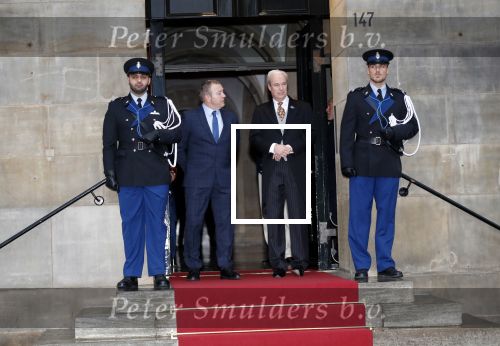 Amsterdam 16 januari 2019
Koning Willem Alexander en Koningin Maxima arriveren bij het koninklijk paleis voor de 2e dag van de nieuwjaarsreceptie
