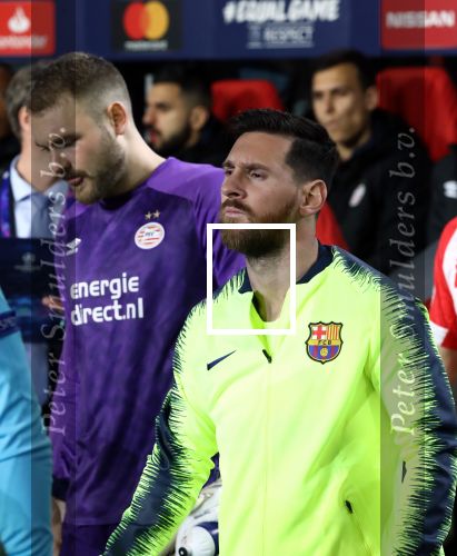 Eindhoven, 28 November 2018
Champions Leaguewedstrijd PSV-FC Barcelona, eindstand 1-2
Lionel Messi en Jeroen Zoet