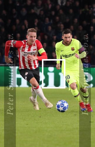 Eindhoven, 28 November 2018
Champions Leaguewedstrijd PSV-FC Barcelona, eindstand 1-2
Lionel Messi en Luuk de Jong