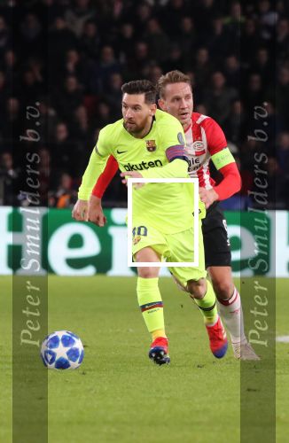 Eindhoven, 28 November 2018
Champions Leaguewedstrijd PSV-FC Barcelona, eindstand 1-2
Lionel Messi en Luuk de Jong