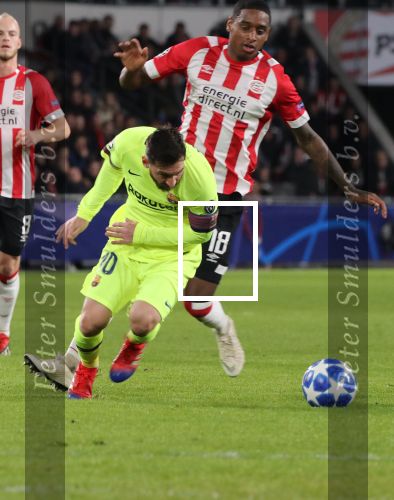 Eindhoven, 28 November 2018
Champions Leaguewedstrijd PSV-FC Barcelona, eindstand 1-2
Lionel Messi en Pablo Rosario