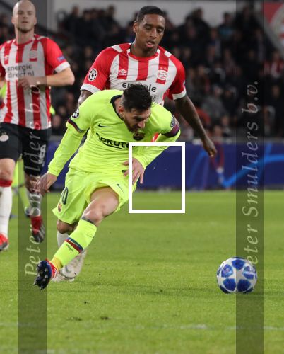 Eindhoven, 28 November 2018
Champions Leaguewedstrijd PSV-FC Barcelona, eindstand 1-2
Lionel Messi en Pablo Rosario