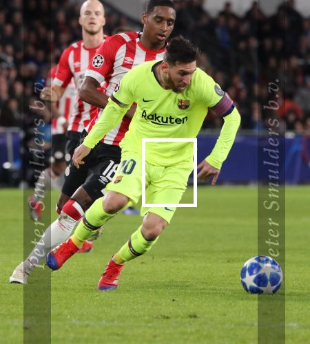 Eindhoven, 28 November 2018
Champions Leaguewedstrijd PSV-FC Barcelona, eindstand 1-2
Lionel Messi en Pablo Rosario