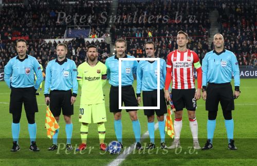 Eindhoven, 28 November 2018
Champions Leaguewedstrijd PSV-FC Barcelona, eindstand 1-2
Luuk de Jong en Lionel Messi